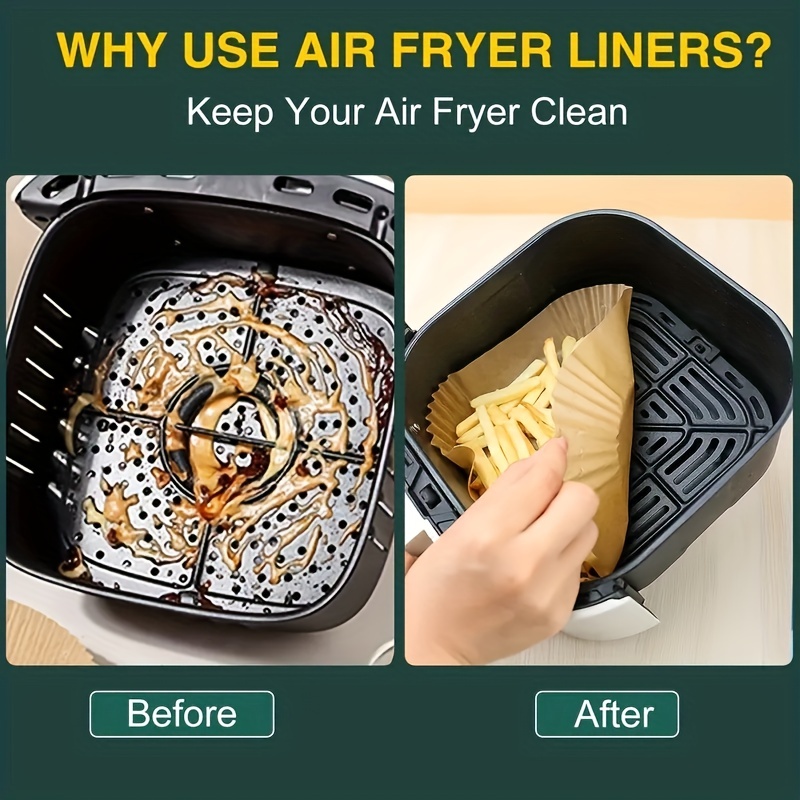 Paper Lining Of Air Frying Pan, Kraft Paper, Disposable Microwave