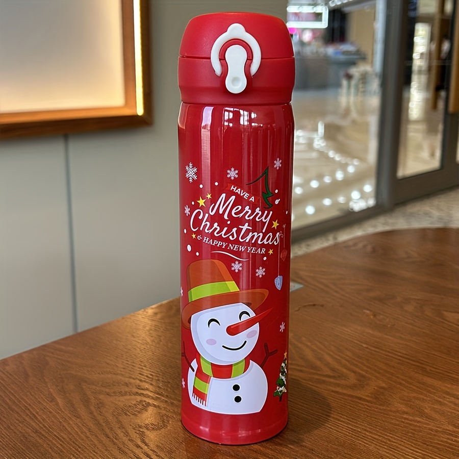 Stainless Steel Xmas Bottle (500ml)