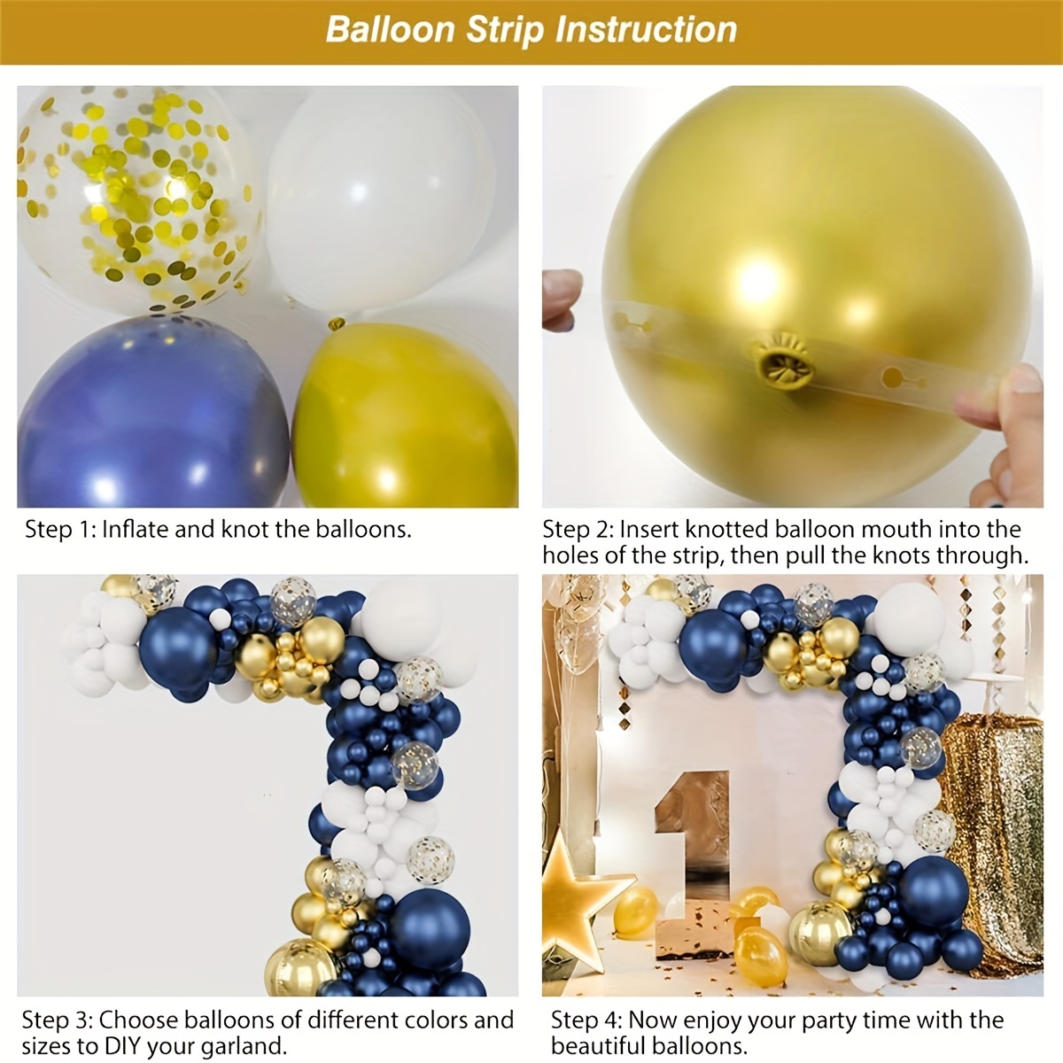 Bebé niño 24 piezas Fondo azul mixto globos de fiesta de