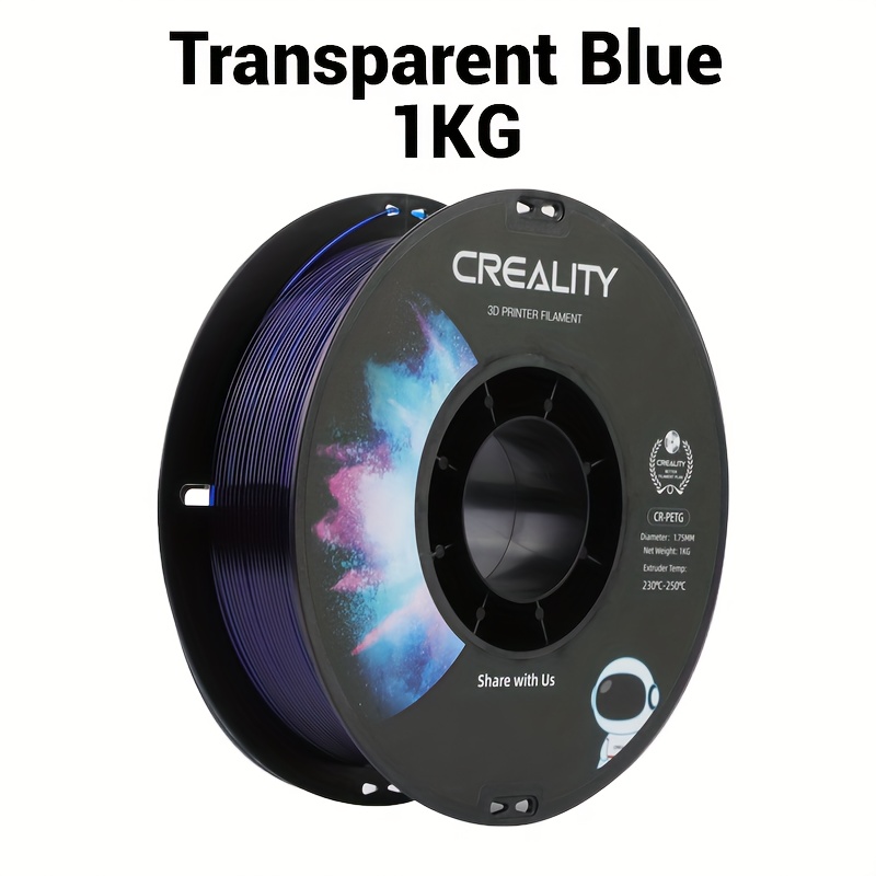 Creality Petg 3d Printer Filament 1 75mm 1kg High Precision Strong  Toughness Odorless Better Fluidity Moisture Proof 3d Printing Ender  Filament 1pc, 24/7 Customer Service