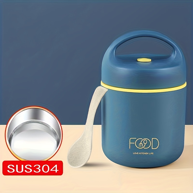600ml Lunch Box Thermos Food Flask Stainless Steel Insulated Soup Jar  Container