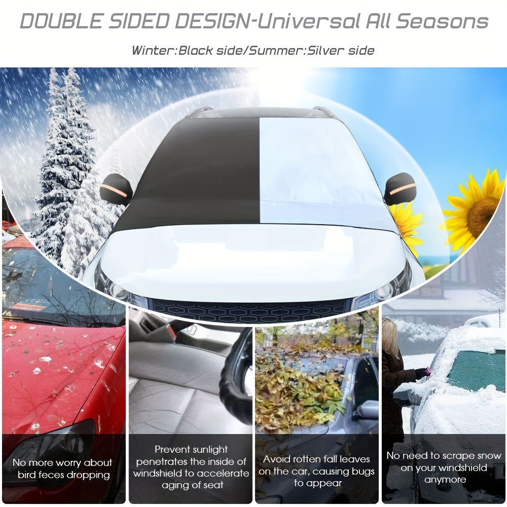 Universal Auto Frontscheibe Abdeckung Sonnenschutz Schnee Auto Abdeckung  Sonnenschutzdach Staub Wasserdicht Schutz Outdoor Außen Schutz