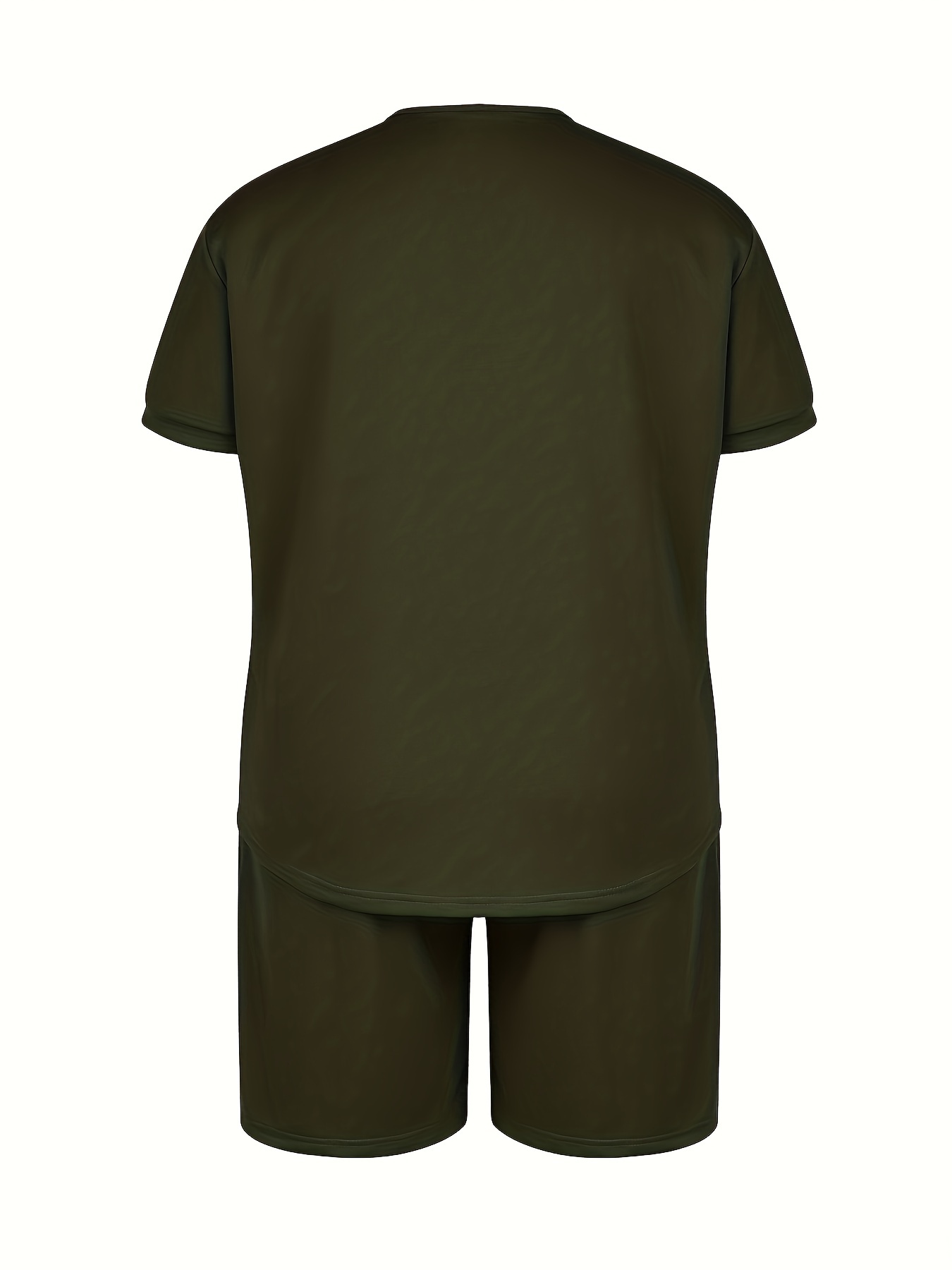Latuza Men's Short Sleeves and Shorts Pajama Set S Army Green at   Men's Clothing store
