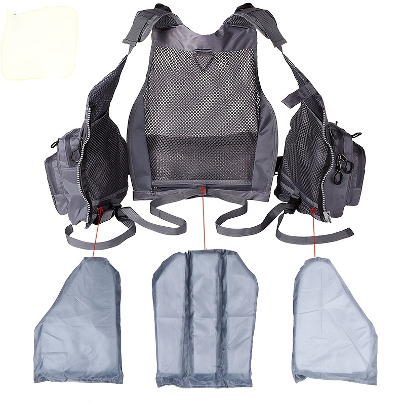 Fly Fishing Vest Anglers Mesh Adjustable Breathable Men And Women