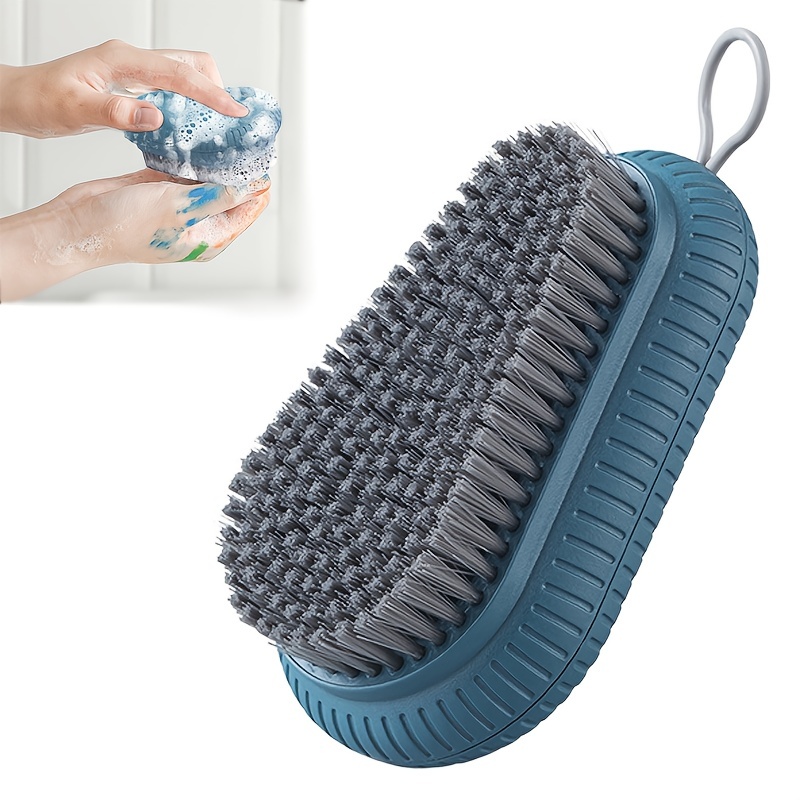 Multi-functional Scrubbing Brush, Easy to Grip Household Cleaning Brushes,  Reusable Soft Laundry Clothes and Shoes Scrubbing Brush