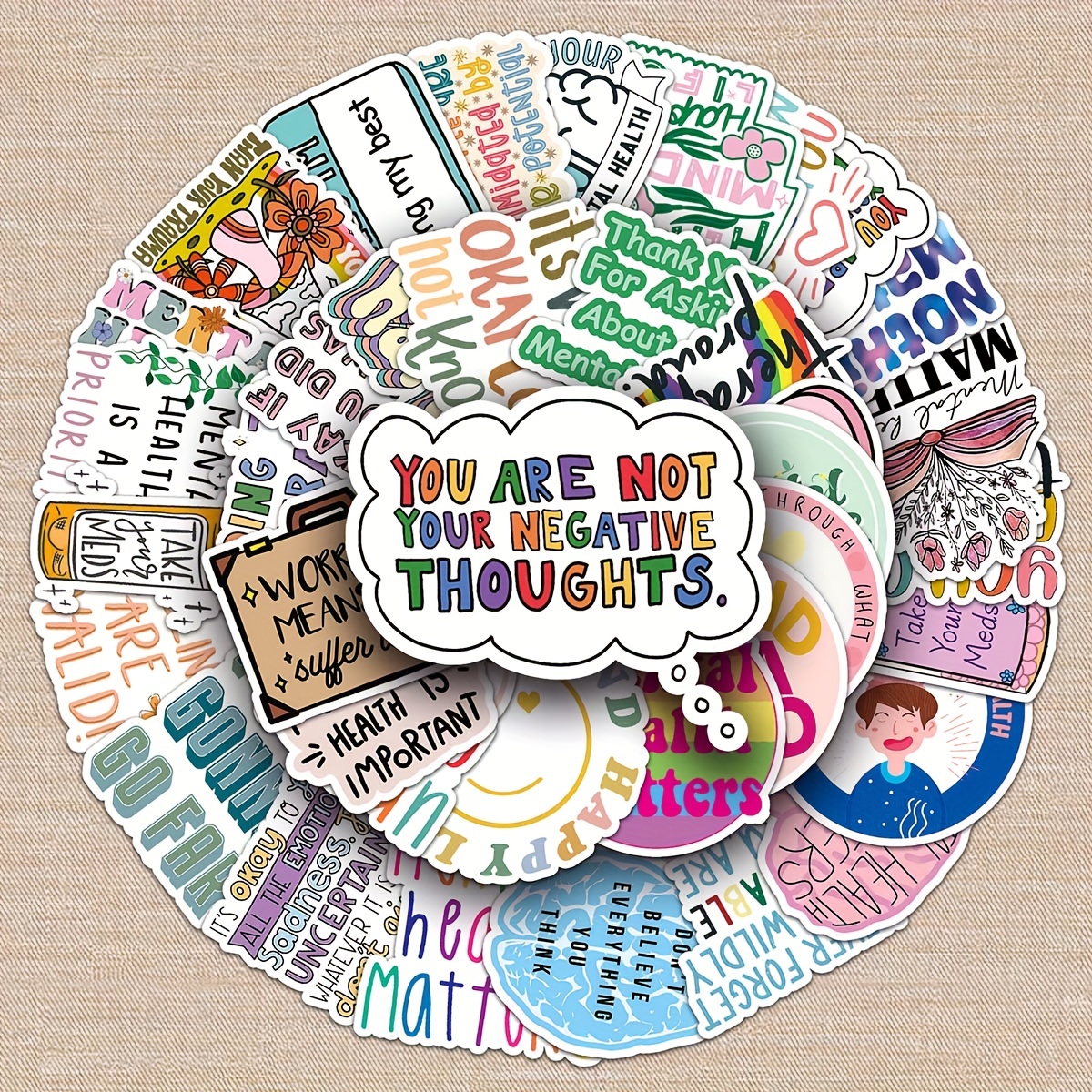 Mental Health Stickers inspirational Psychology Stickers - Temu