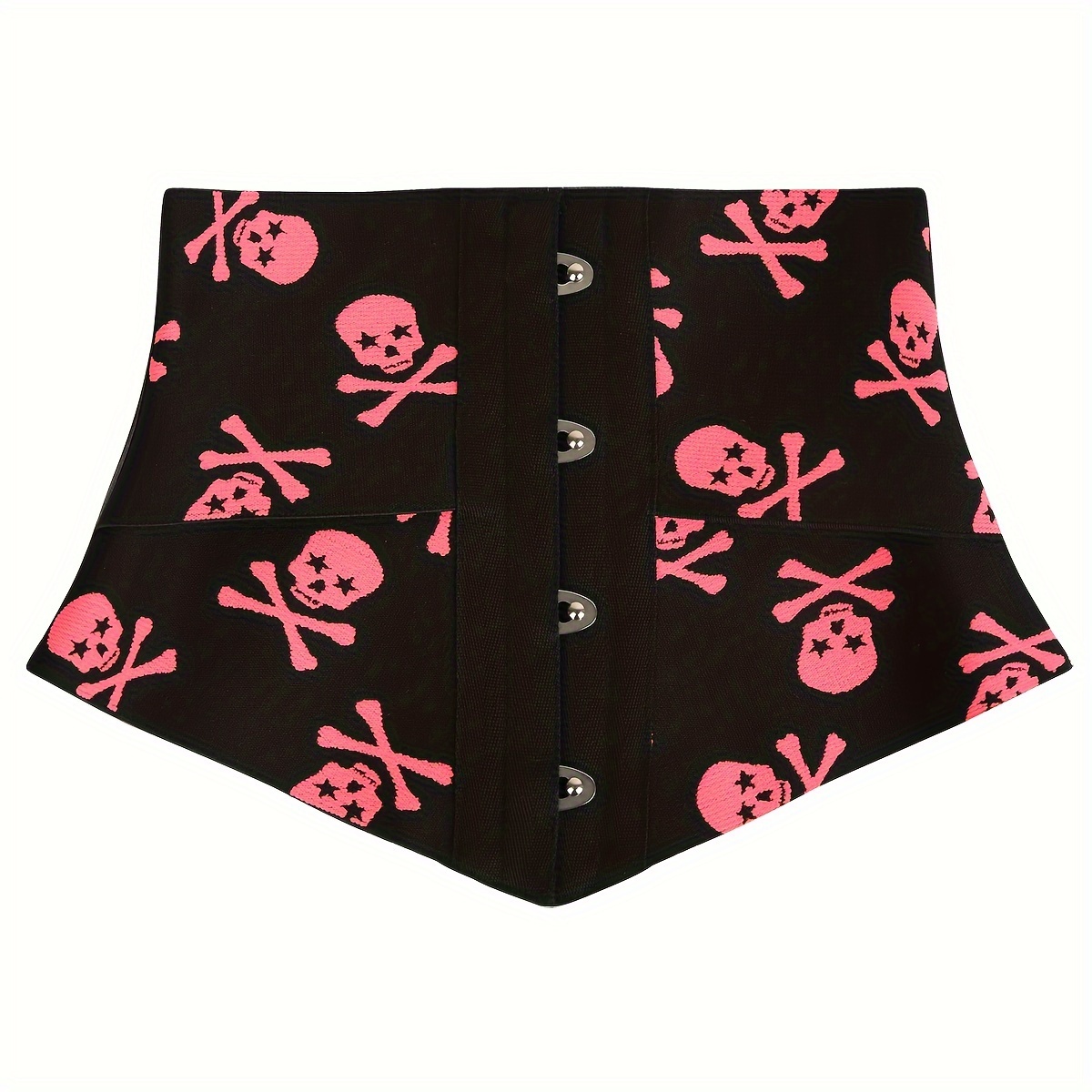 Women's Halloween Skull Pattern Waist Trimmer Tummy Control Belt