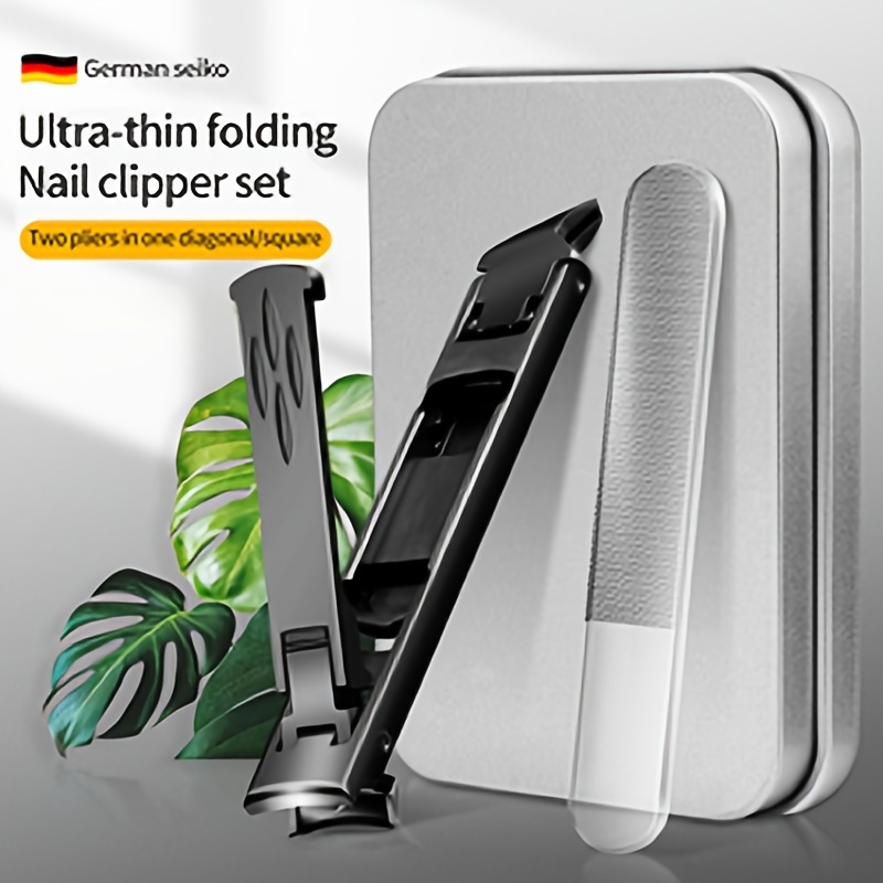 Anti-splash Nail Clippers Stainless Steel Nail Clipper S9195 - Temu