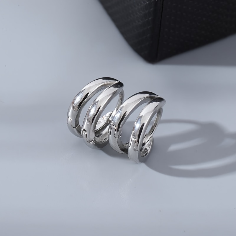 Arc Hoop Earrings for Men