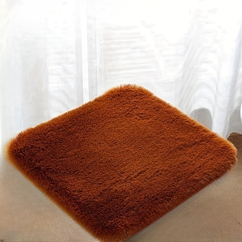 Winter Warm Crystal Velvet Floor Mats Office Chair Cushions - Temu