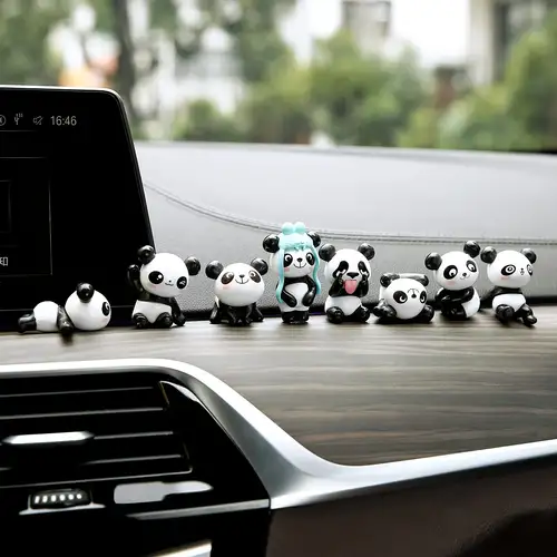 8 Ornamenti Decorativi Per Interni Auto Mini Panda Design