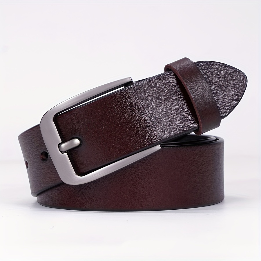 Plus Size Leather Belt Solid Color Simple Casual Waist Belts Vintage Jeans  Pants Belt For Women & Men