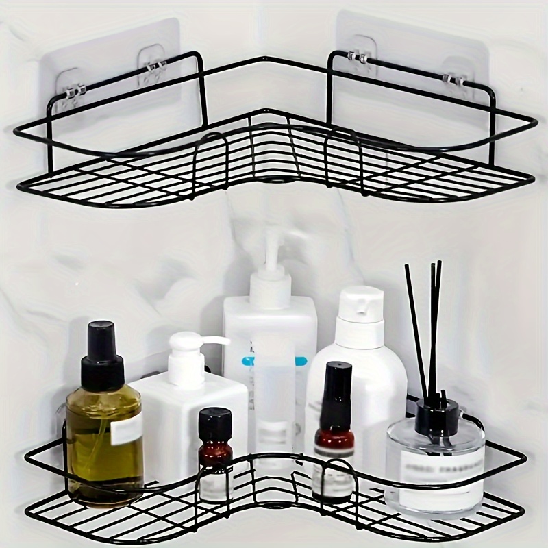 OMAIRA Shower Caddy [6 Pack], No Drilling Large Capacity 304 Stainless  Steel Adhesive Shower Organizer Bathroom Organizer, Shower Shelf for Inside