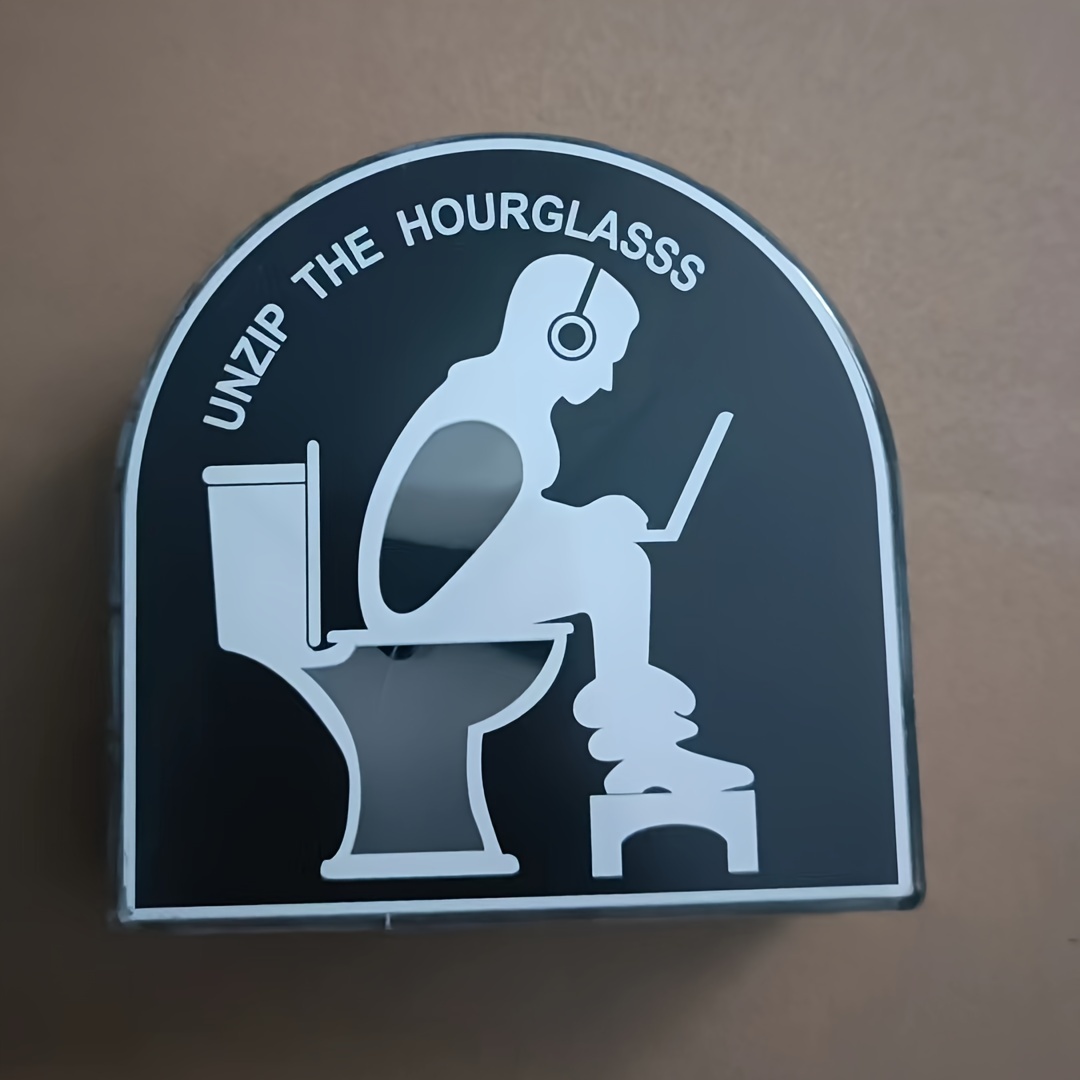 Hourglass toilet toilet timer
