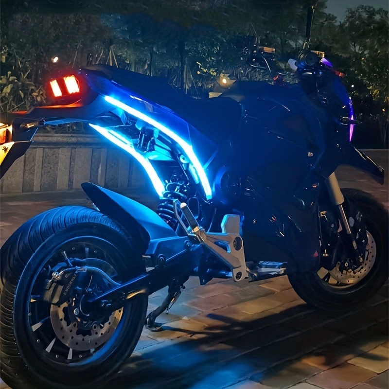 Flexible Motorcycle Turn Signal Lights Led Light Strip Dual - Temu
