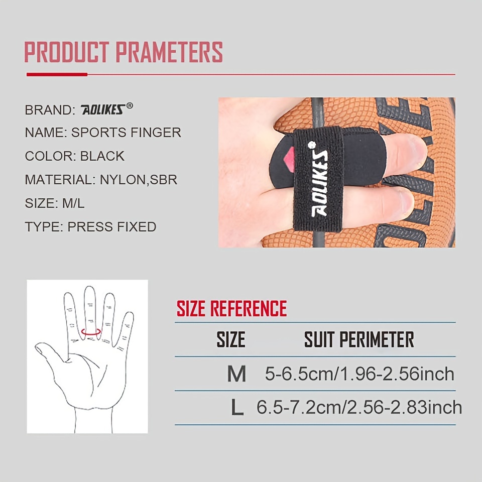 Aolikes Adjustable Finger Brace Compression Support Sports Finger