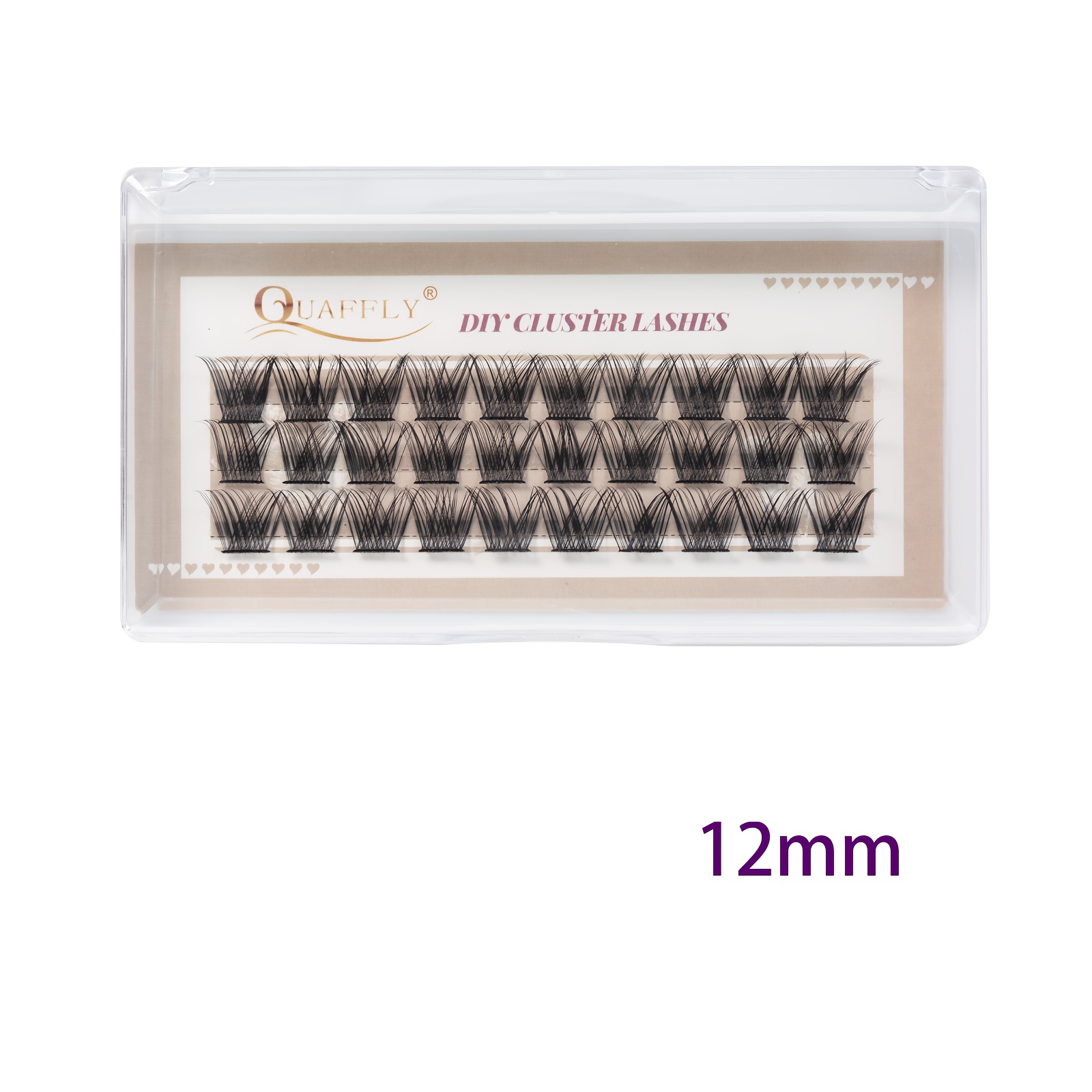 DIY Eyelashes Cluster 30pcs Easy Applying At Home C Curl False Lashes 10 12 14mm