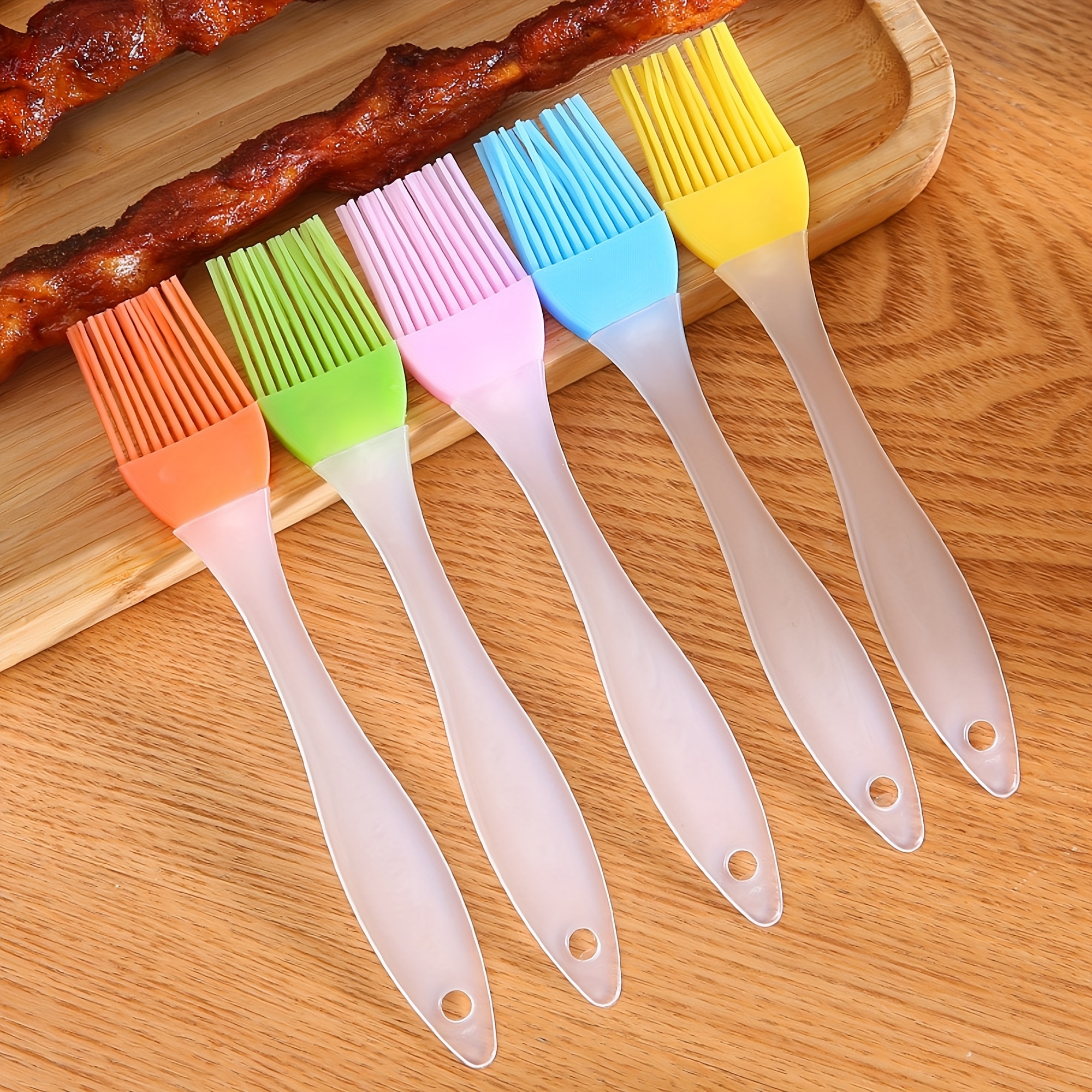 Silicone Brushes Baking Brushes Soft Durable Grill Brushes Kitchen Brushes/heat  Resistant Essential Kitchen Accessories Dishwasher Safe Cooking Utensils  Red/blue/yellow/green/ - Temu