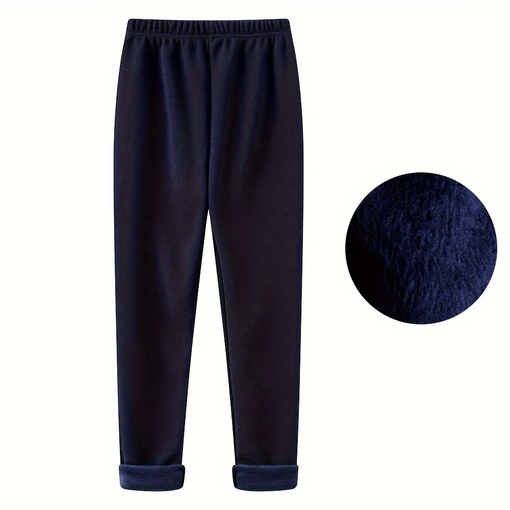 Kids Base Layer Pants, Deep Blue for Girls and Boys