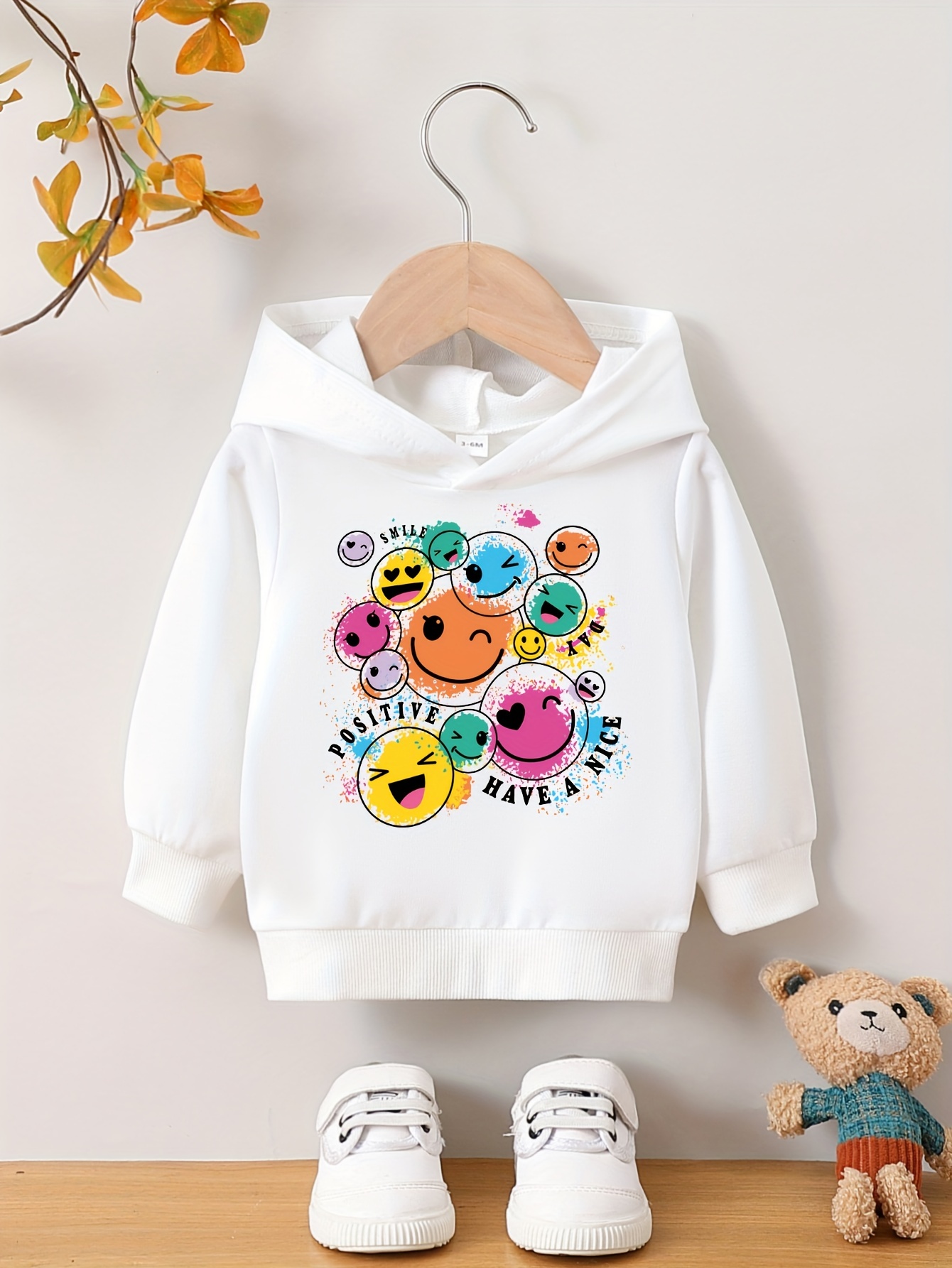 Smile Print Hoodies Boys Graphic Hoodie Comfy Loose Trendy Temu Kuwait