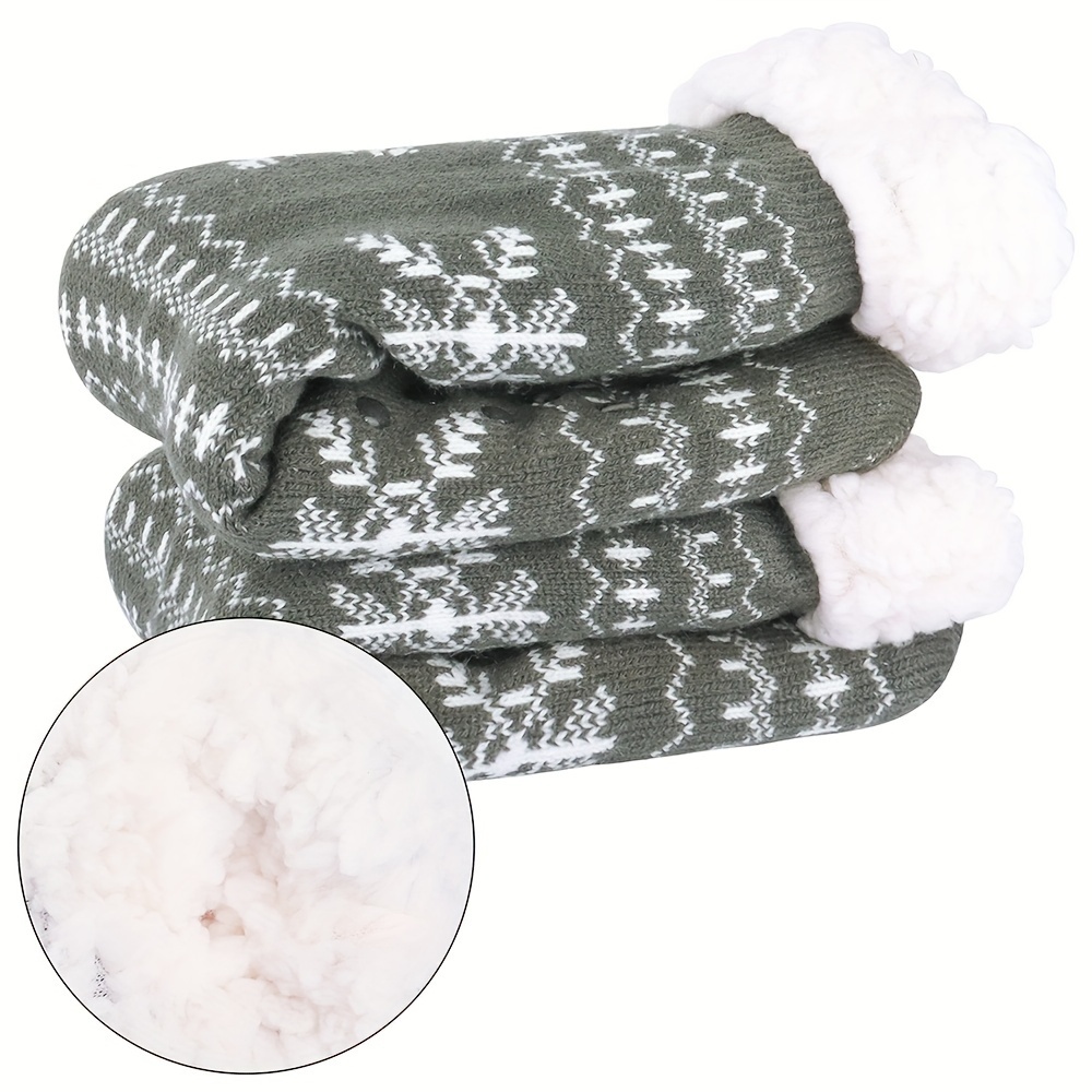 Warm and Cozy Men's Slipper Socks with Non-Slip Grips - Perfect for Autumn  and Winter - Fits UK 5-9.5/EU 38-44/US 7.5-12