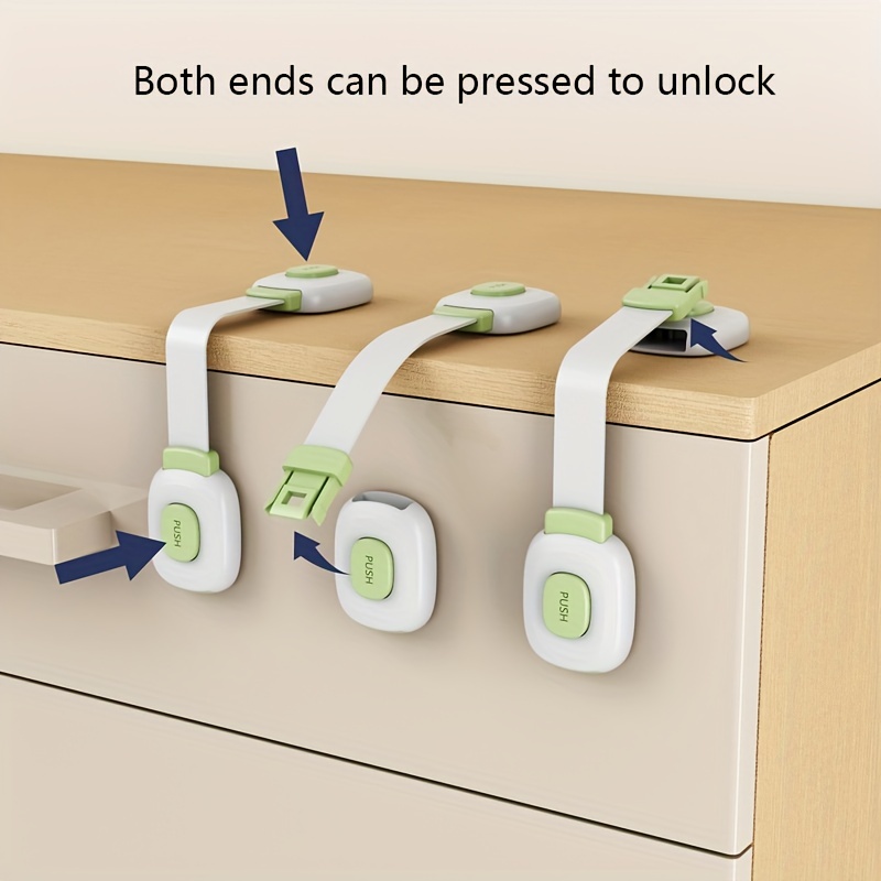Refrigerator Safety Lock With Keys Kids Door Cabinet Window Drawer Safety  Locks