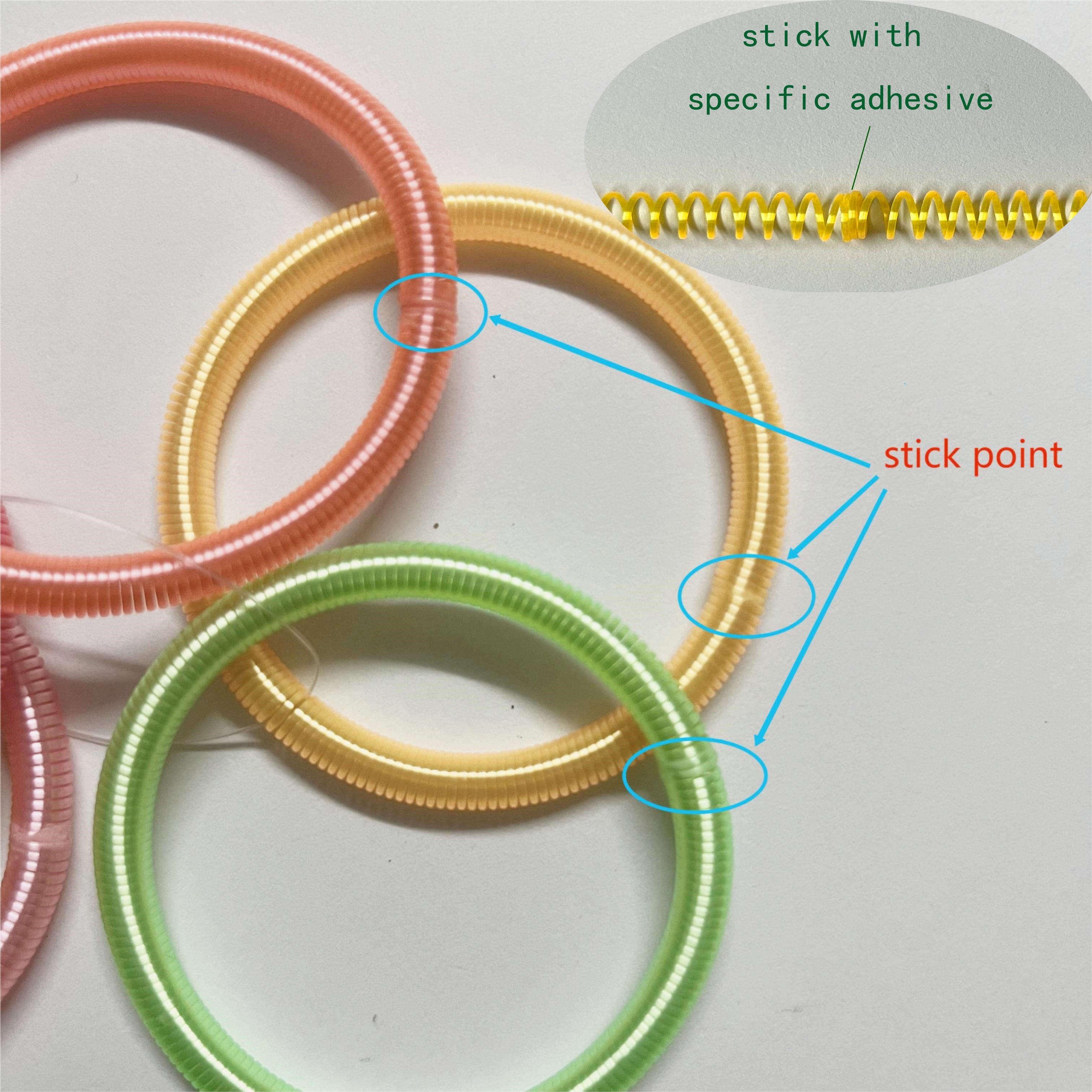 Bobine Spirale Pliante Colorée Nacrée En Plastique, Accessoires Pour  Bricolage De Bracelets, 6 Pièces/ensemble