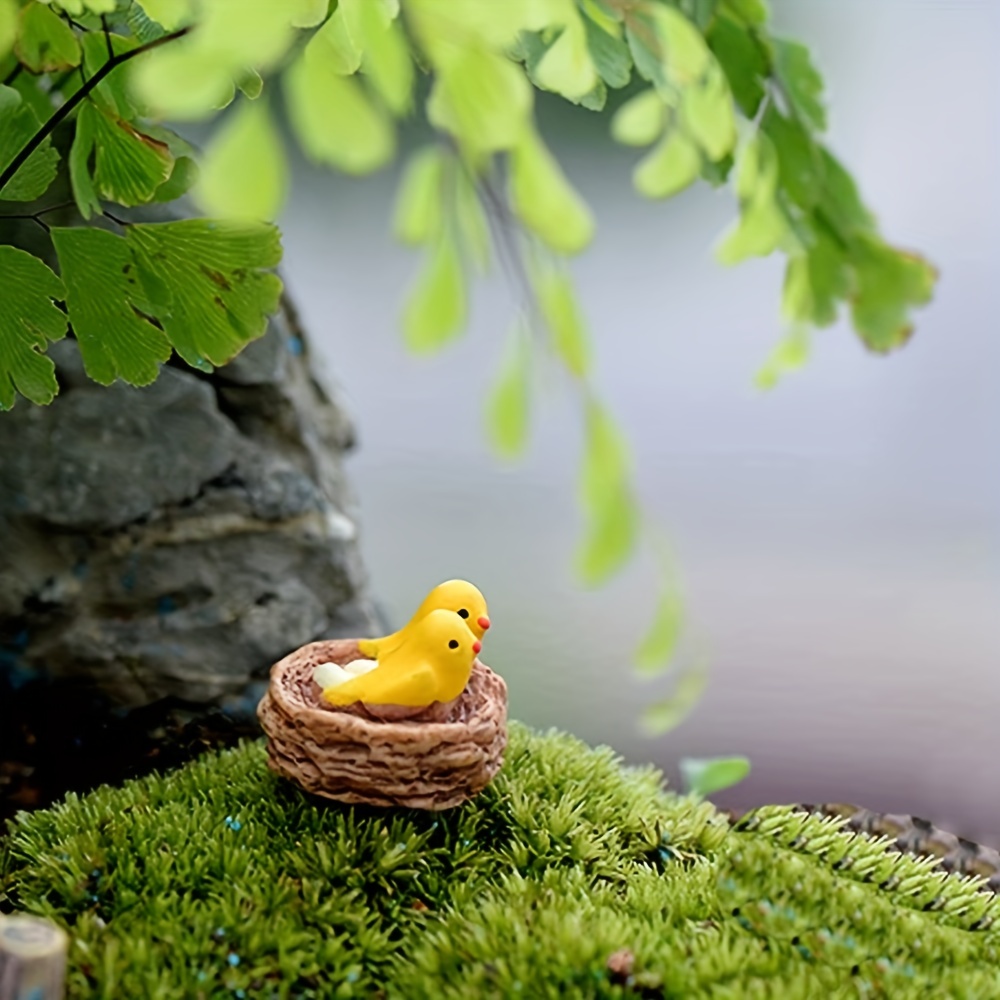 Bird Miniature Figurines Fairy Garden Accessories Realistic - Temu