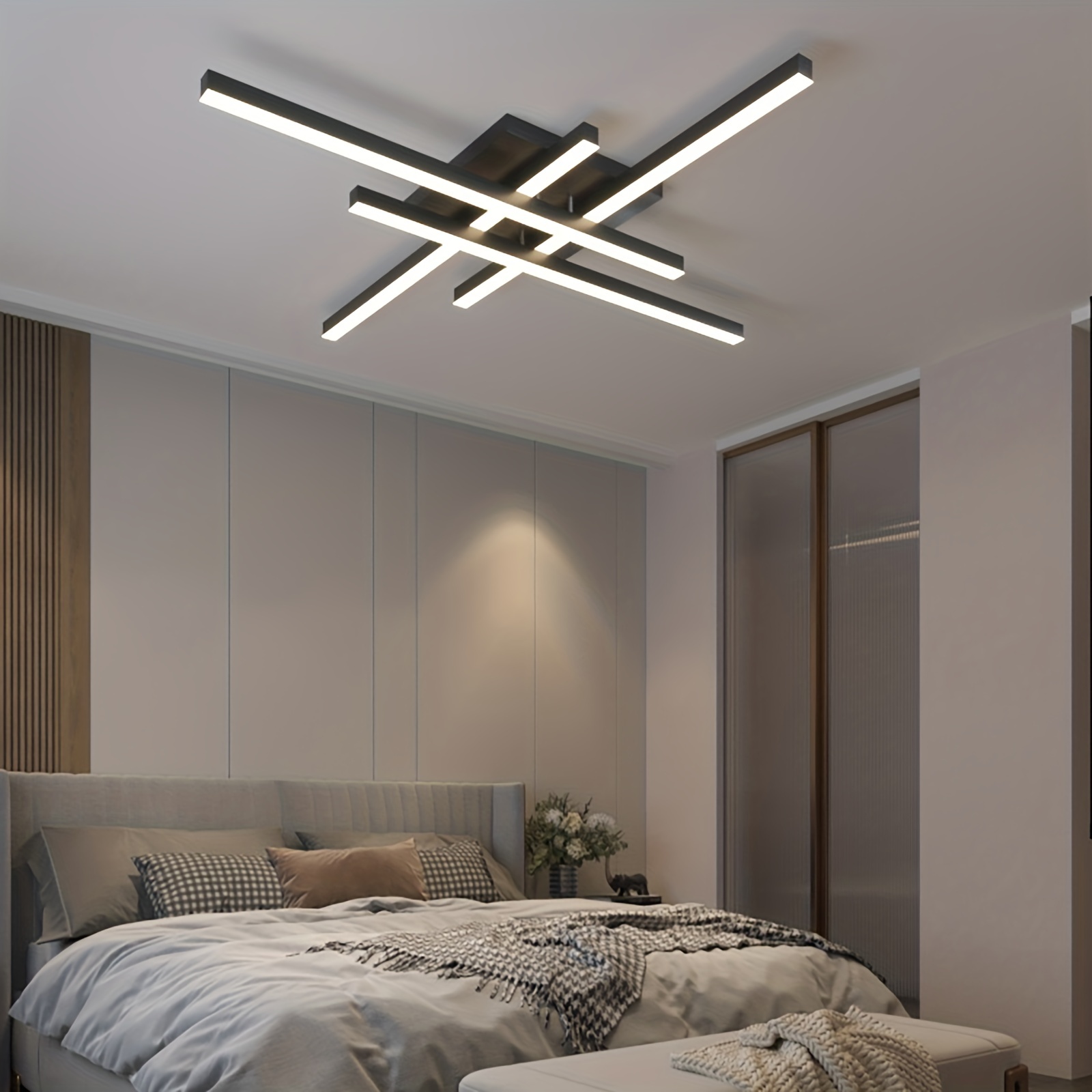 Salle de séjour moderne de la lampe LED simple chambre atmosphérique lampe  de plafond - Chine La lumière au plafond, lampe de la poignée de commande  au plafond