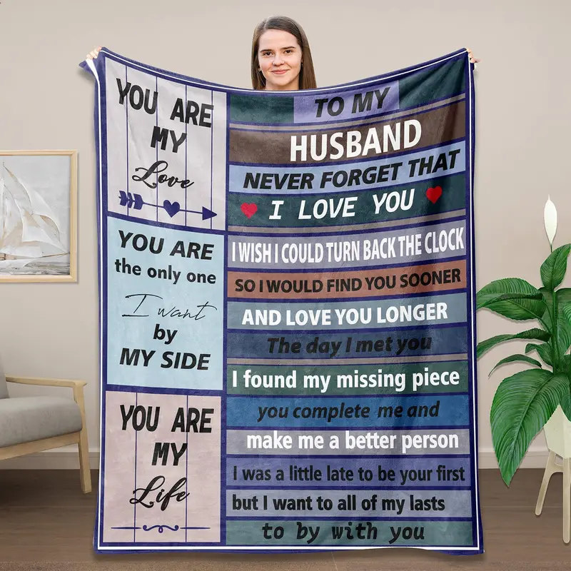Blanket Valentine Gifts For Him Valentines Gifts For Husband - Temu