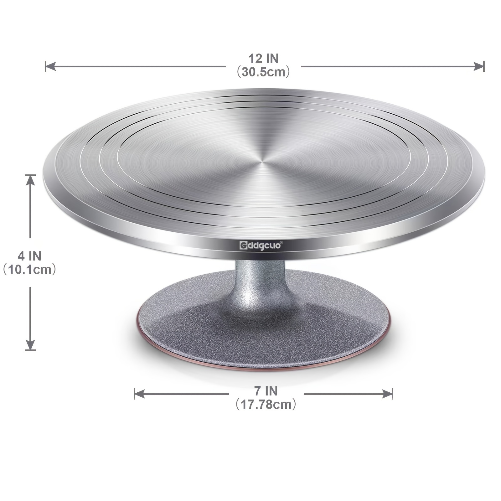 12 Inch Professional Cake Turntable Aluminum Alloy Cake Stand Base