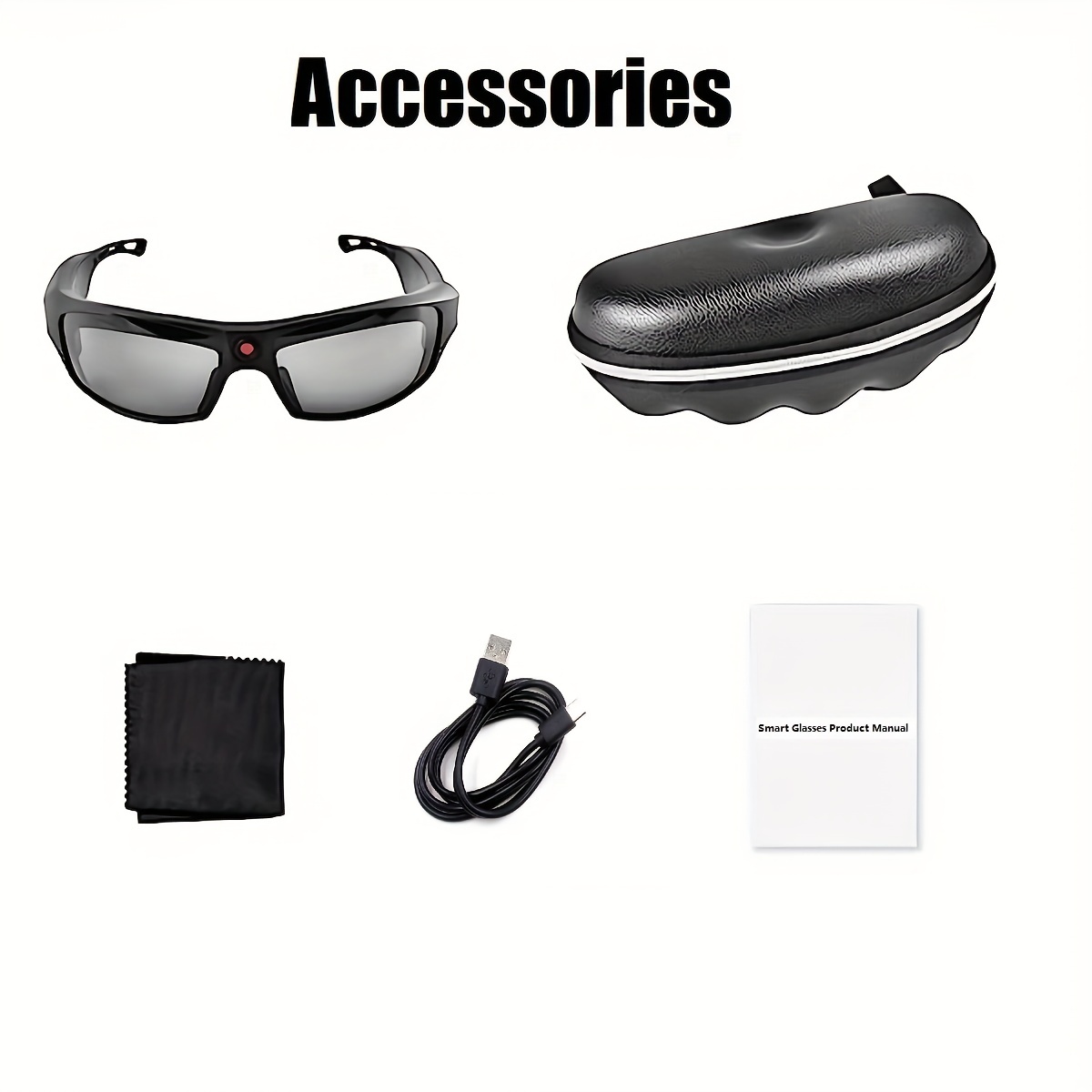 Smart Music Camera Glasses Hd 1080p Smart Sunglasses Video - Temu