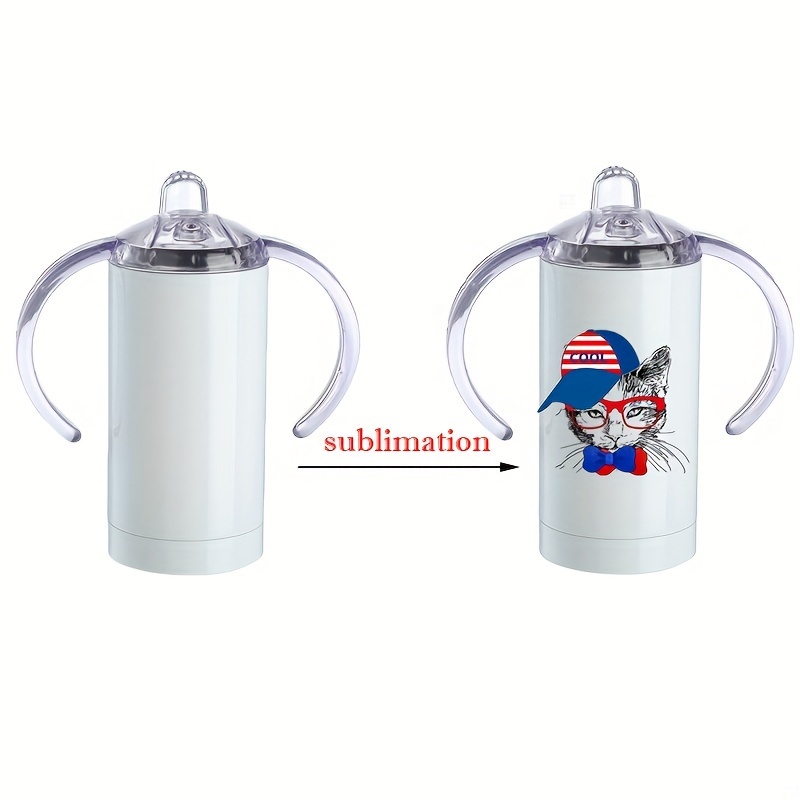 Sublimation Straight Sippy Cup Diy Blank Stainless Steel - Temu