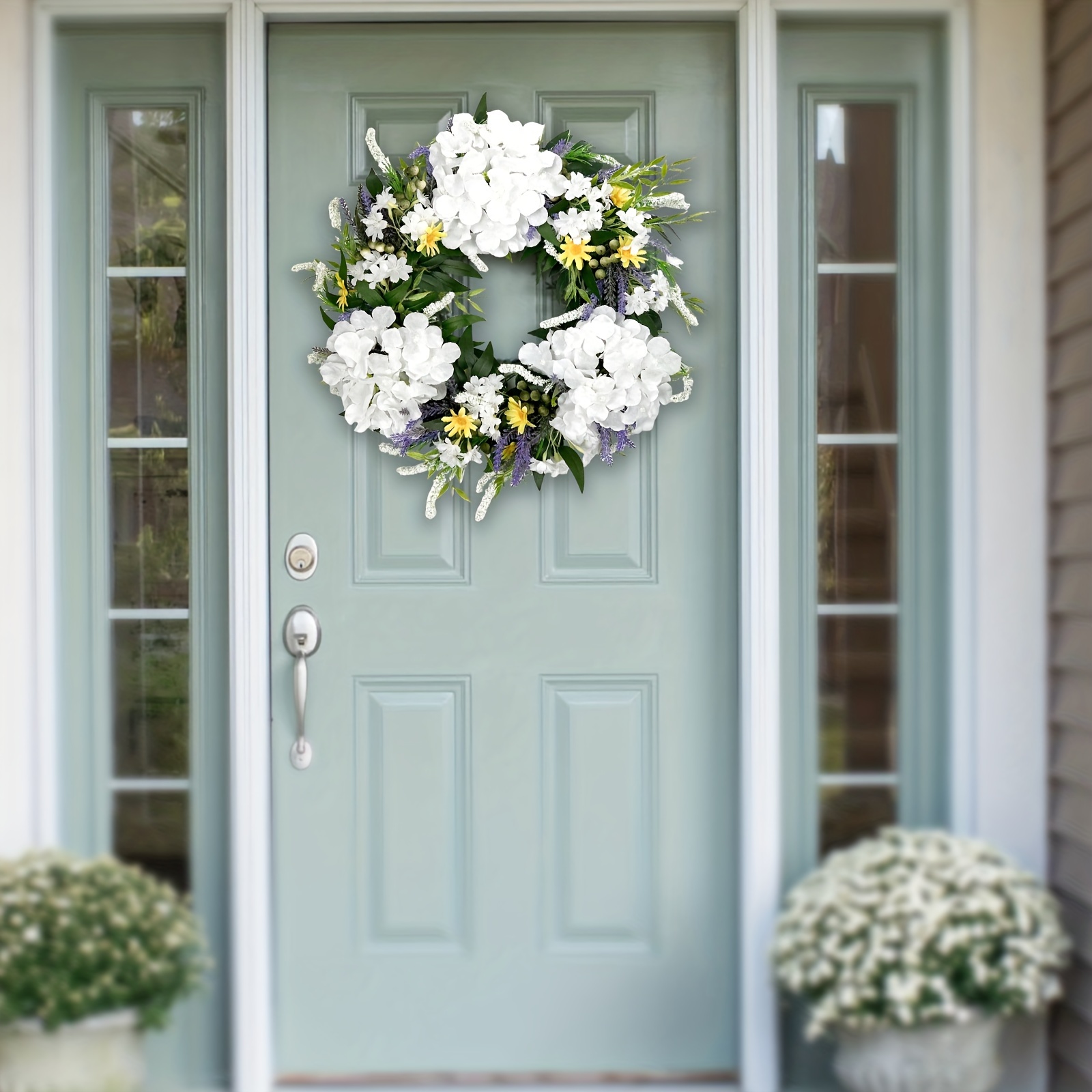 Wreath for Front Door Year Round Spring and Summer 