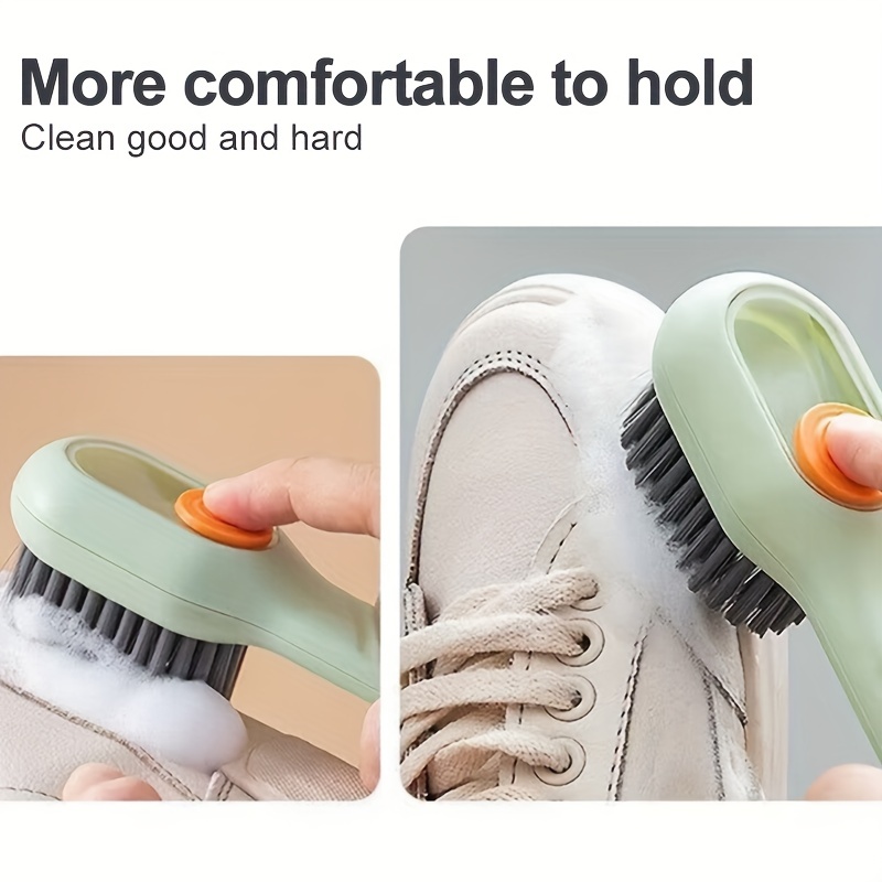 2-in-1 Soap Dispensing Cleaning Brush, 2 in 1 Automatic Liquid Adding  Cleaning Brush, 2 in 1 Automatic Liquid Addition Soft Bristle Laundry  Brush, for