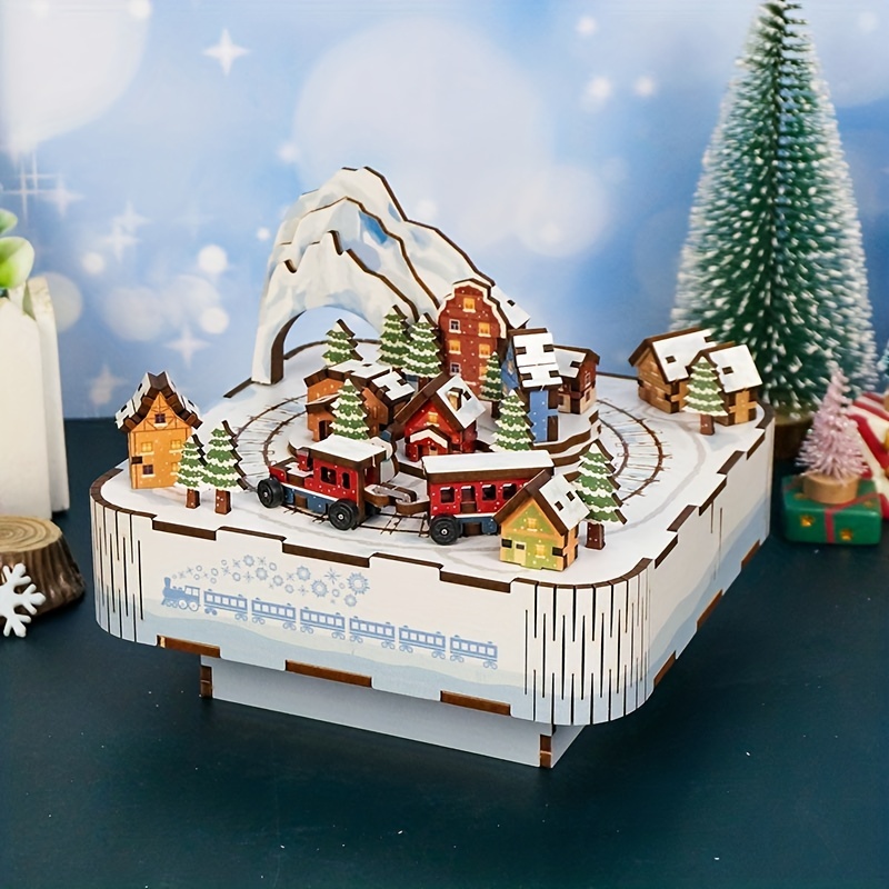 Natale fai da te Puzzle House Ornamento creativo per le vacanze Adulti