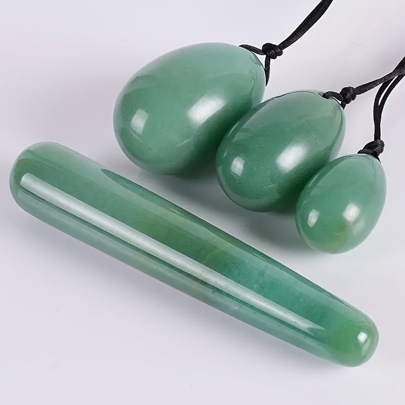 4pcs Crystal Semi-Precious Stone Jade Egg Set