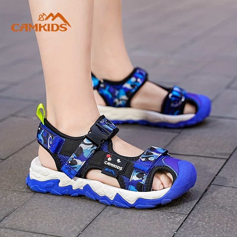 Boys Sandals Graffiti Pattern Non Slip Outdoor Durable - Temu