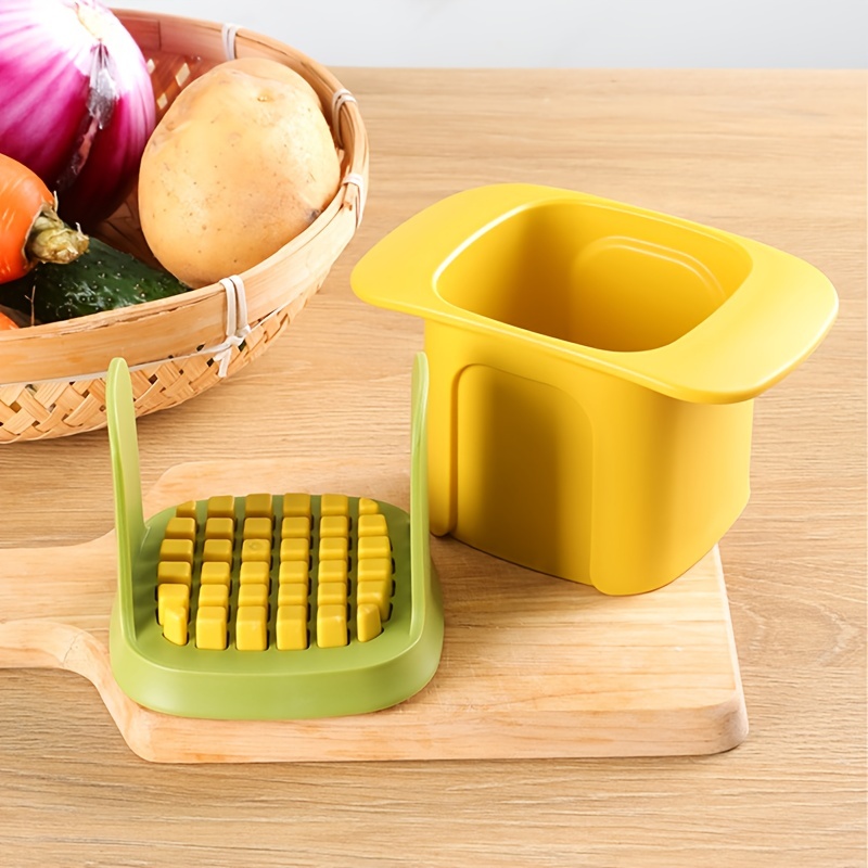 Small Kitchen Produce Cutter for French Fries, Handheld Produce Slicer for  Fruit and Vegetables like Potatoes, Apples, Carrots, Onions