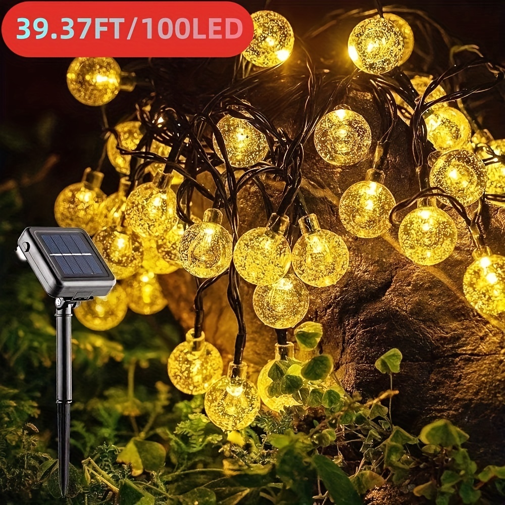 Waterproof Solar Lantern String Lights With 200 LED Crystal Globe For  Outdoor Camping, Garden, Christmas, Ramadan Outdoor Decor And Festoon Fairy  Light From Tabletpc2015, $2.45