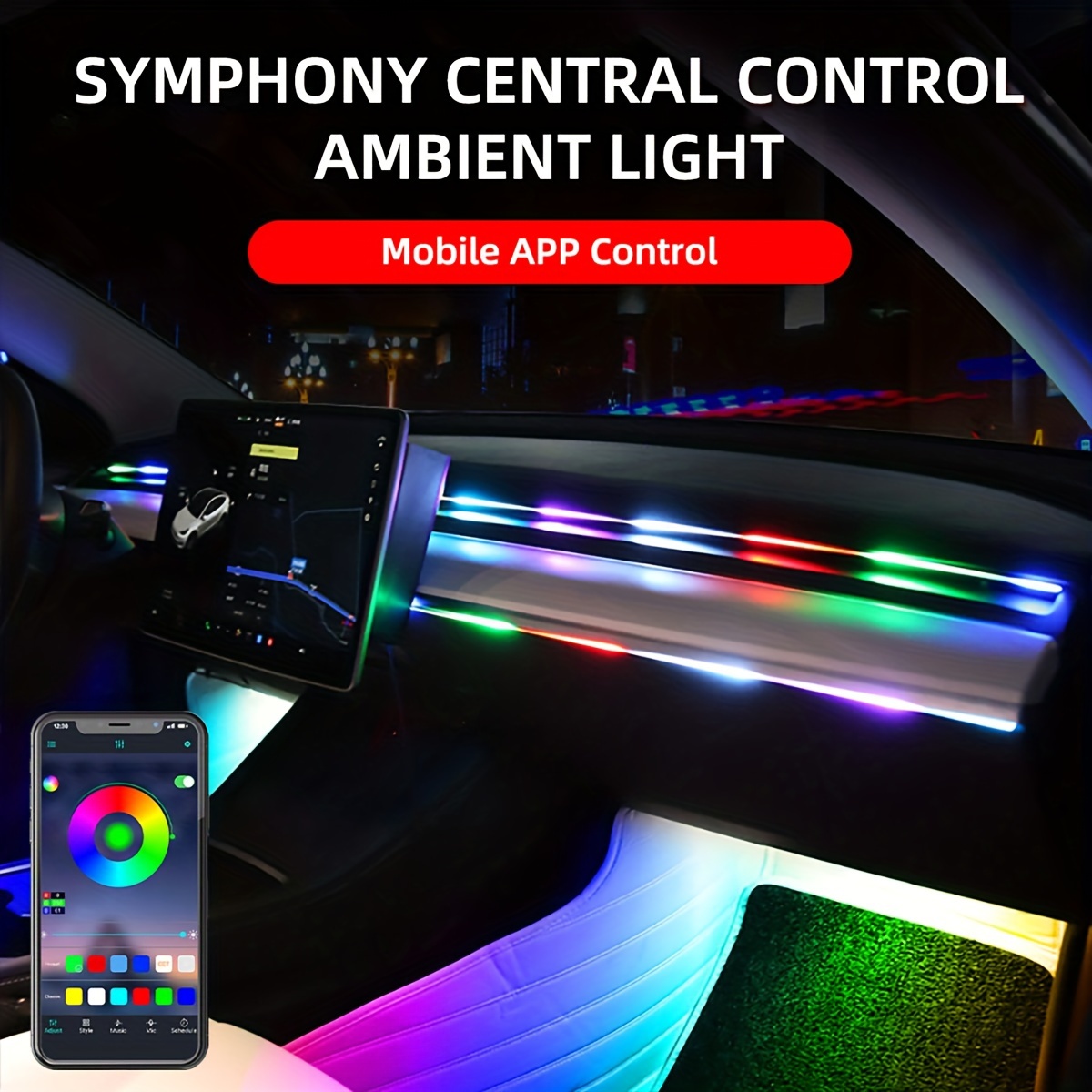 Ambient Light Mobile Phone App Control Central Control Light with