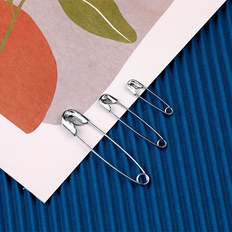 Safety Pins Luxurecourt 4 Assorted Sizes Durable Silver - Temu