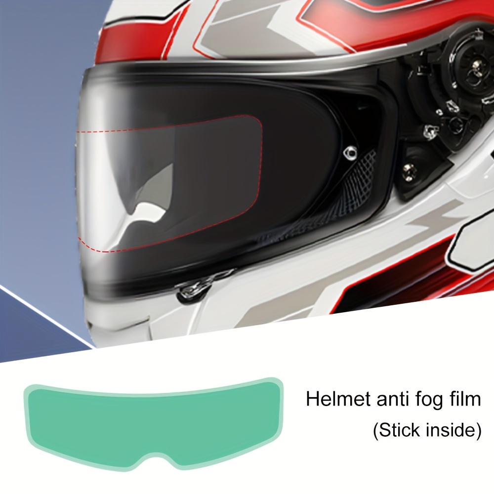 9,65 x 3,46 film anti-pluie pour casque de moto autocollant objectif  anti-bouc