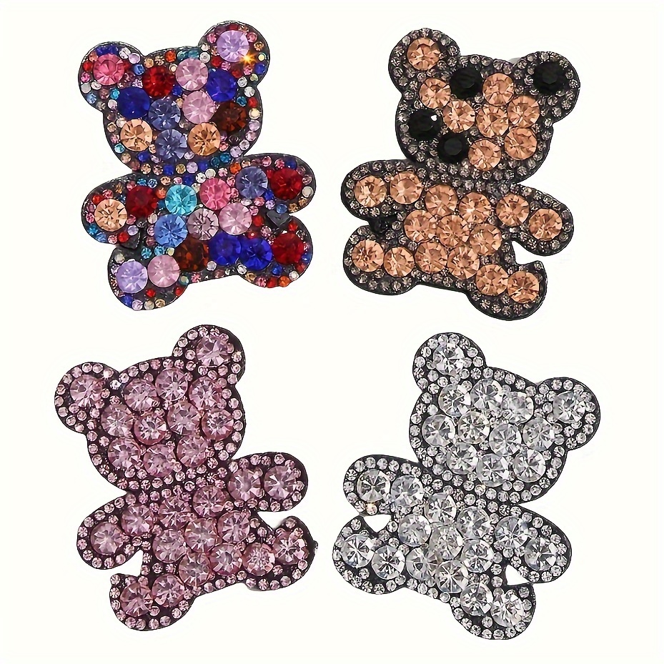 Bear Shaped Patch Sticker Cartoon Animal Design Polyester - Temu