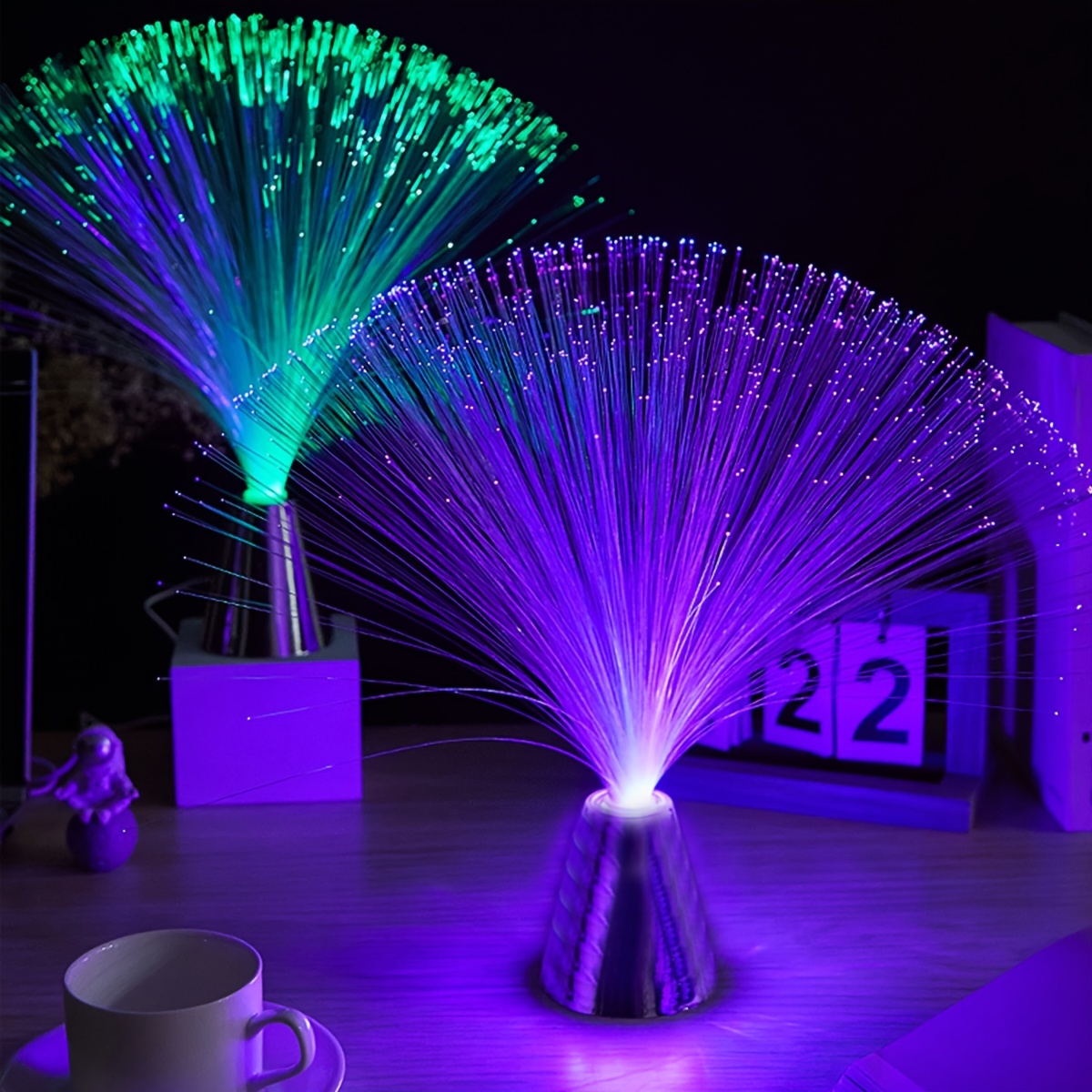 Multicolor LED Fiber Optic Light Lamp Indoor Decoration Starry Sky Festival  Wedding Light LED Night Light Lamp Decoration