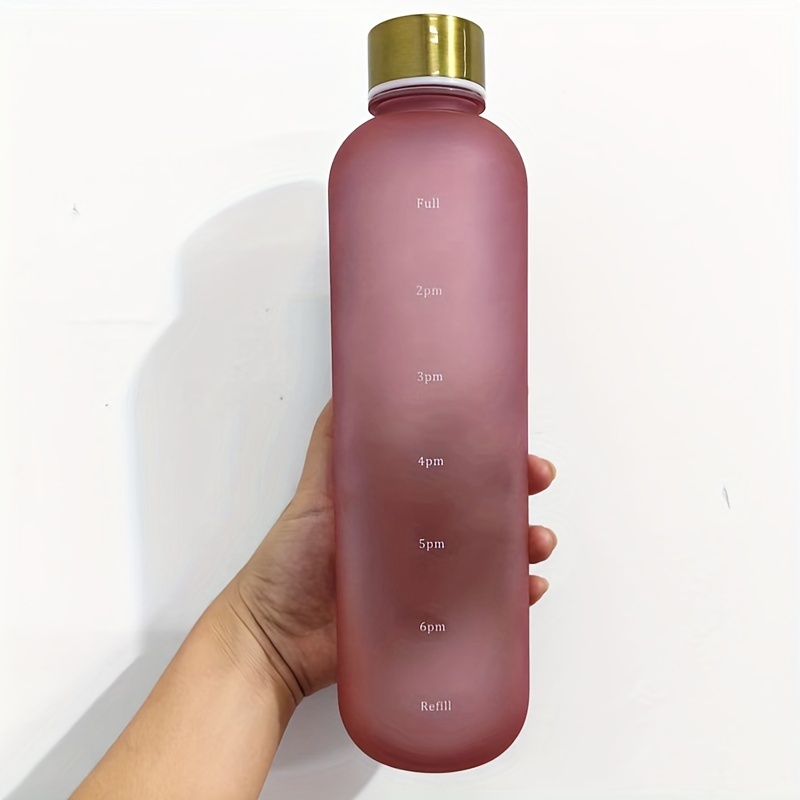 BPA Free Reusable Water Bottle - Time Marker - Motivational