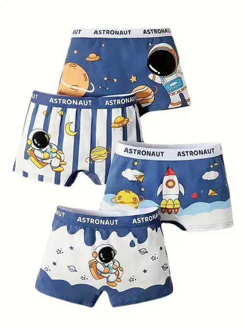 5pcs Children's Underwear, Cute Car Spaceship Cartoon Graphic Boy Triangle  Cotton Briefs, Hygroscopic Breathable, Antibacterial Underpants - Kids  Fashion - Temu Austria