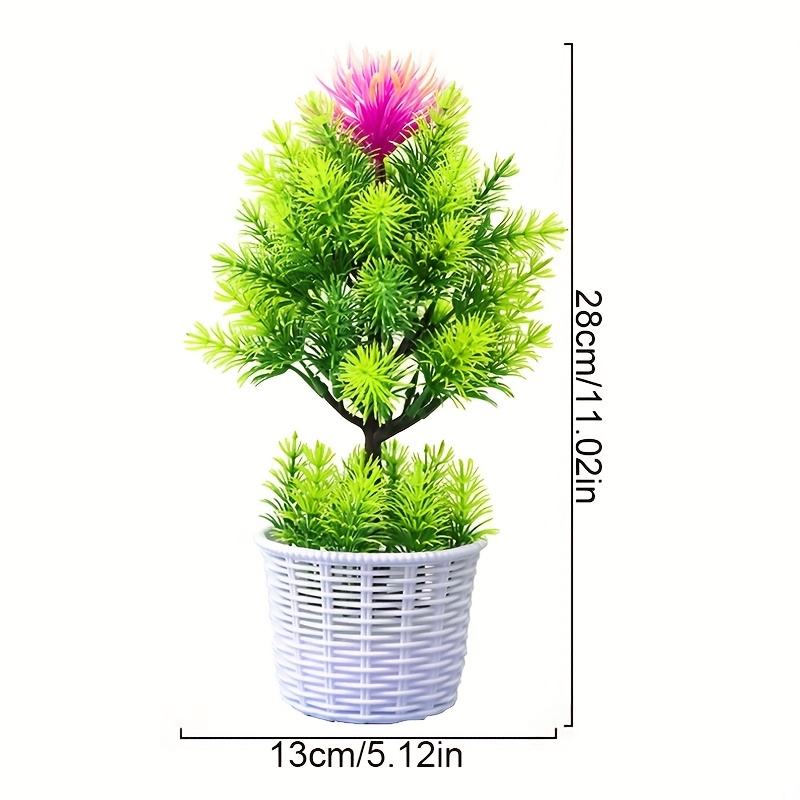 1pc Albero Pino Simulazione, Bonsai Piante Verdi Interno, Decorazione  Tavolo Casa, Ornamento Finto In Vaso Fiori, Migliori Offerte Giornaliere  Oggi