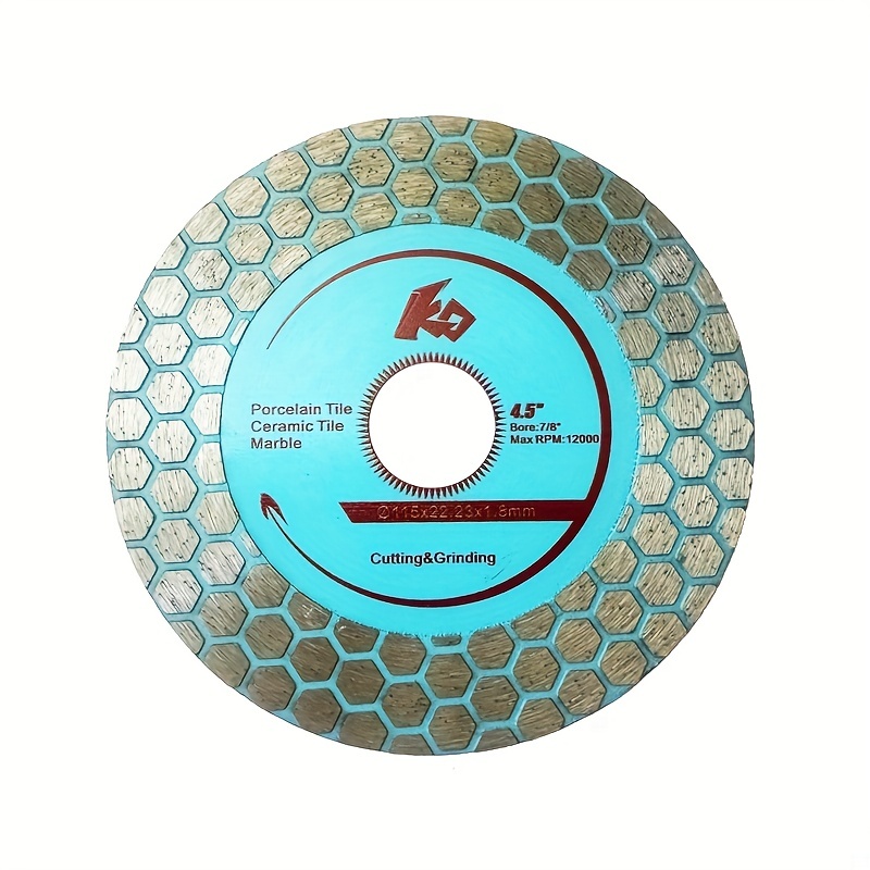 

Tile Diamond Saw Blade Cutting Disc Wheel 4.5"/115mm For Dry/wet Cutting & Grinding Porcelain Granite Marble Ceramic Artificial Stone