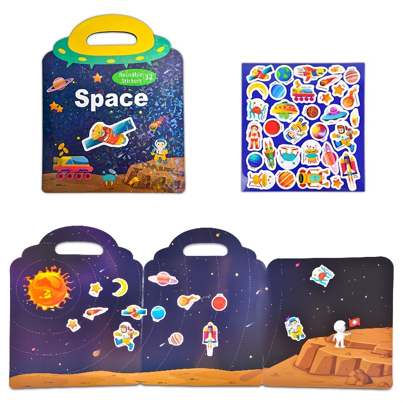  Sticker Books For Toddlers 1-3 And Reusable Sticker Books For  Kids 2-4,Reusable Stickers For Toddlers 1-3, This Is The Perfect Quiet And  Fun Learning Activity : Toys & Games